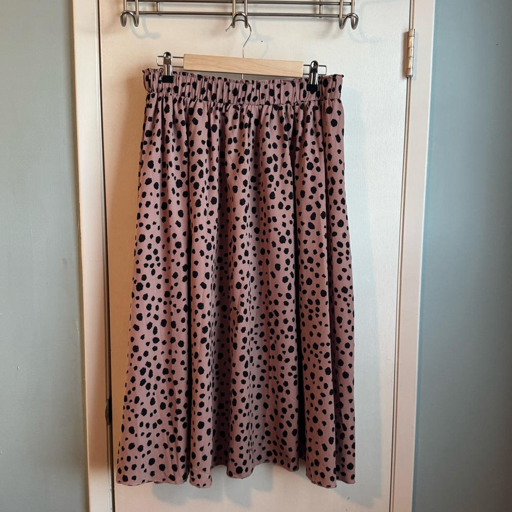 Women’s SHEIN Curve Dalmatian print maxi skirt size 0xl